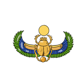 Scarab-beetle vector - for free download