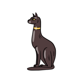 Egyptian cat clipart