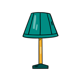 Table lamp drawing clipart