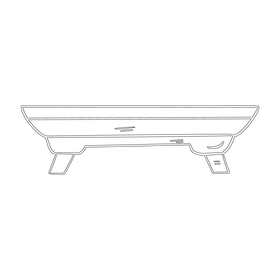 Coffee table black and white clipart