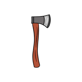 Ax drawing clipart