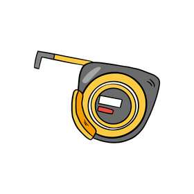 Measuring tape roller clipart