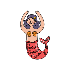 Cartoon mermaid clipart free download