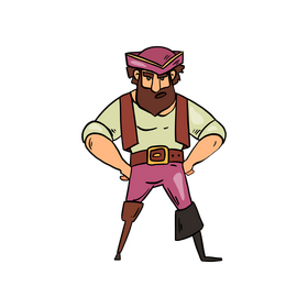 Pirate cartoon drawing clipart
