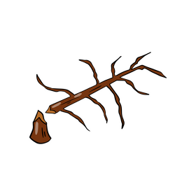 Sawn tree clipart