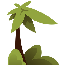 Costa Rica palm tree clipart