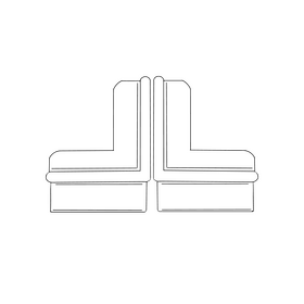 Sofa black and white clipart