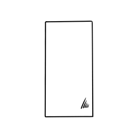 Specialty notepad black and white clipart