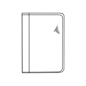 Notebook black and white clipart