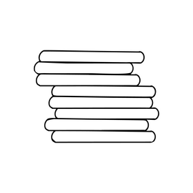 Towels illustration black and white clipart