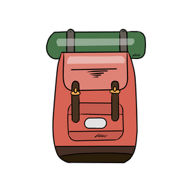 Backpack cartoon clipart