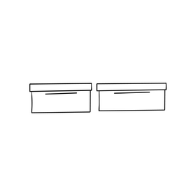 Footwear boxes black and white clipart