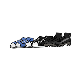 Sneakers cartoon clipart