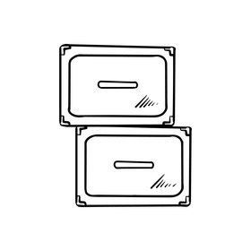 Boxes black and white clipart