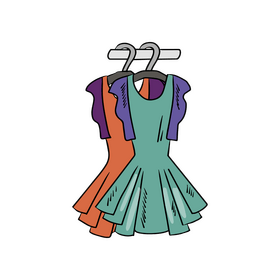 Dresses illustration clipart