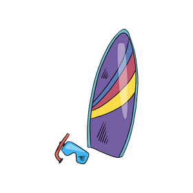 Surfboard clipart