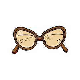 Cute sunglasses for women clipart