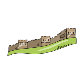 Great Wall of China clipart