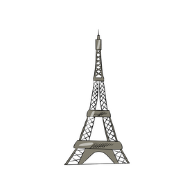 Eiffel Tower Paris France clipart
