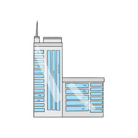 City buildings clipart