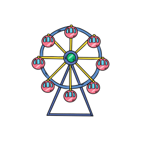 Ferris wheel clipart