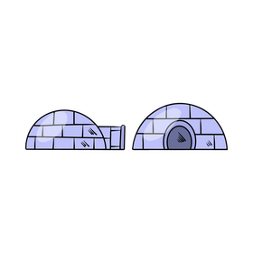 Igloo illustration clipart