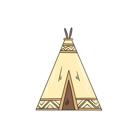 Wigwam clipart