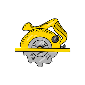 Circular saw cartoon clipart free download