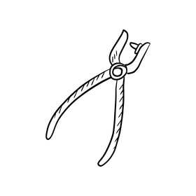 Riveter illustration black and white clipart