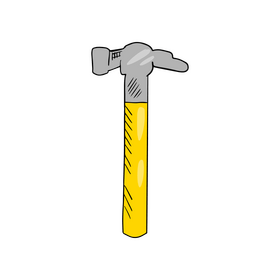 Hammer cartoon clipart