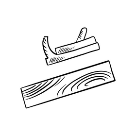 Wood planer black and white clipart