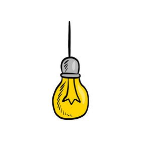 Light lamp bulb cartoon clipart