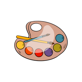 Paint palette clipart