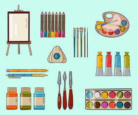 Painting tools vector