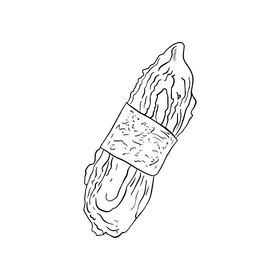 Sushi rolls cartoon black and white clipart