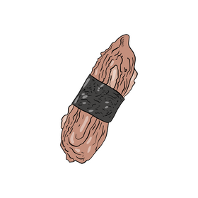 Sushi rolls cartoon clipart