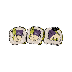 Sushi rolls clipart