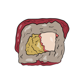 Sushi rolls clipart