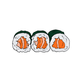 Sushi rolls illustration clipart