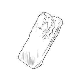 Sushi fish black and white clipart