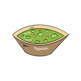 Mexican soup illustration clipart