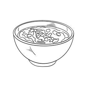 Mexican soup black and white clipart free download