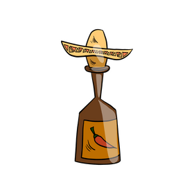Mexican tequila clipart