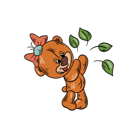 Cute teddy bear clipart