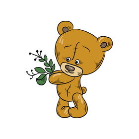 Sad teddy bear clipart