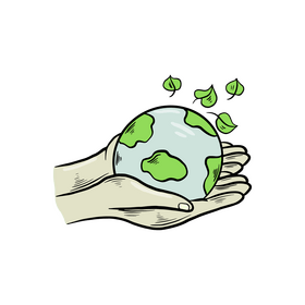 Eco earth drawing clipart