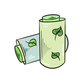 Eco batteries clipart