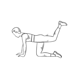 Gymnastics black and white clipart