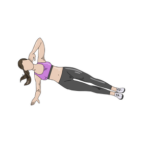 Girl exercising clipart