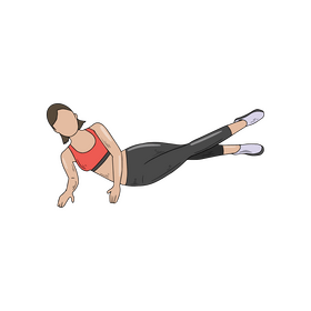 Girl exercising cartoon clipart